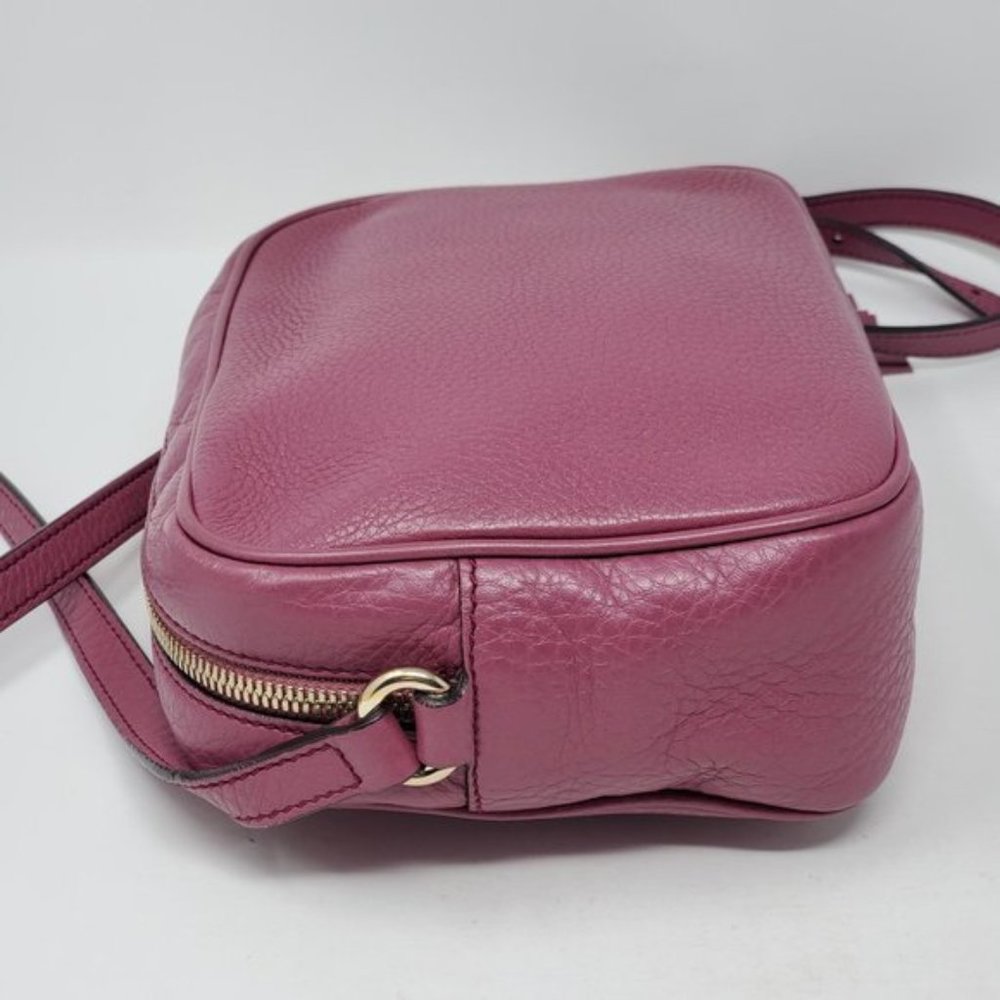 Auth Gucci Disco Camera Pink Leather Crossbody Bag - Picture 8 of 15